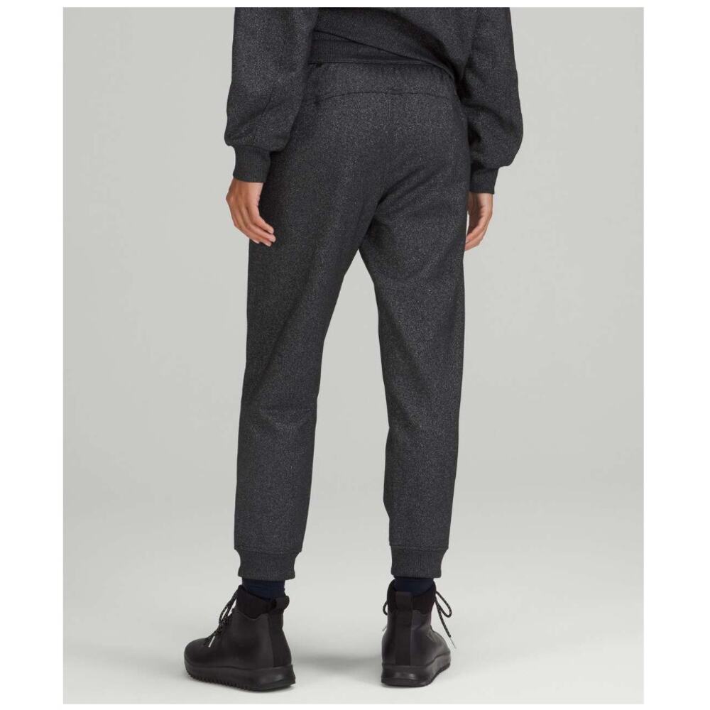 Lululemon Holiday SCUBA HIGH-RISE JOGGER 7/8 LENGTH *SPARKLE Black Size: 10
